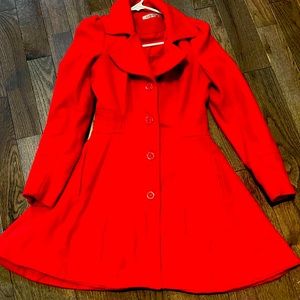Red Dress Coat